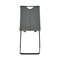 Armen Living Pacific Dining Room Chair in Gray Faux Leather and Black Finish, PK2 LCPCSIGRPU - alternate 4